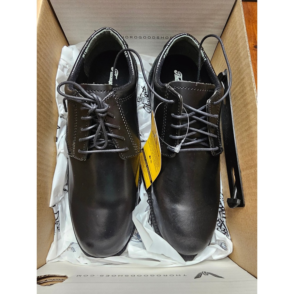 Thorogood 834 6041 Black Leather Oxford Slip Resisting Mens Dress Shoes Size 8 M - Picture 2 of 5